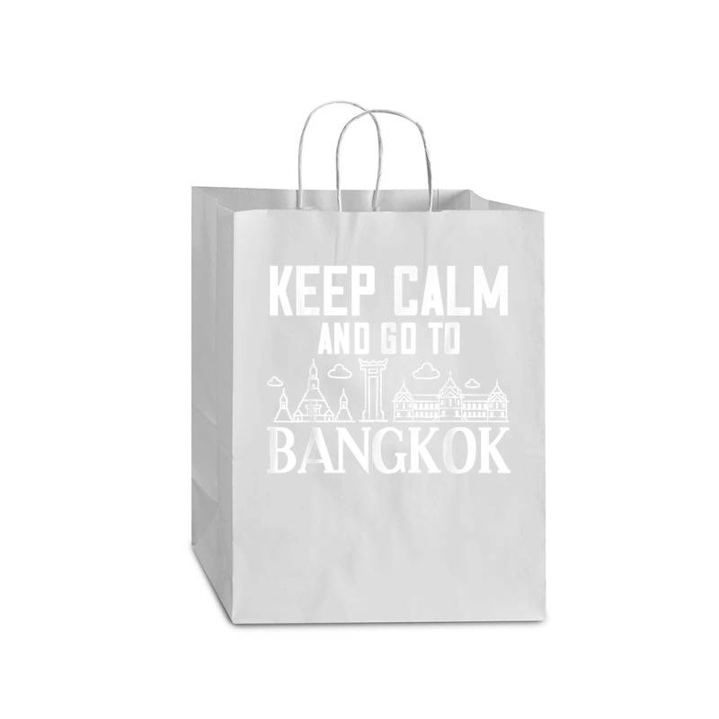 Bangkok Thailand City Skyline Map Mart Paper Bag -13 x 7 x 17 by ROMAINEDWILEY | Artistshot