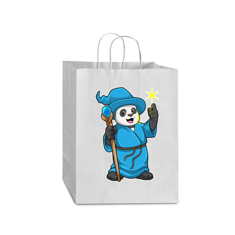 C:\users\dell\desktop\l2\chung 7\panda Types Panda As Wizard With Magi Mart Paper Bag -13 X 7 X 17 | Artistshot