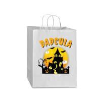 Dadcula Funny Dad Halloween Costume Spooky Season Scary Mens Mart Paper Bag -13 X 7 X 17 | Artistshot