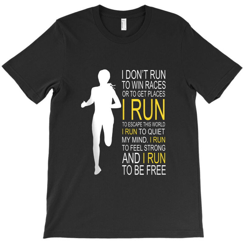 Female Runner Girl Women I Don't Run To Win Races Tank Top T-shirt | Artistshot