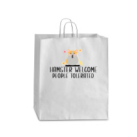 Hamster Welcom People Tolerated For Boyfriend Queen Paper Bag - 16 X 6 X 19 1/4 | Artistshot