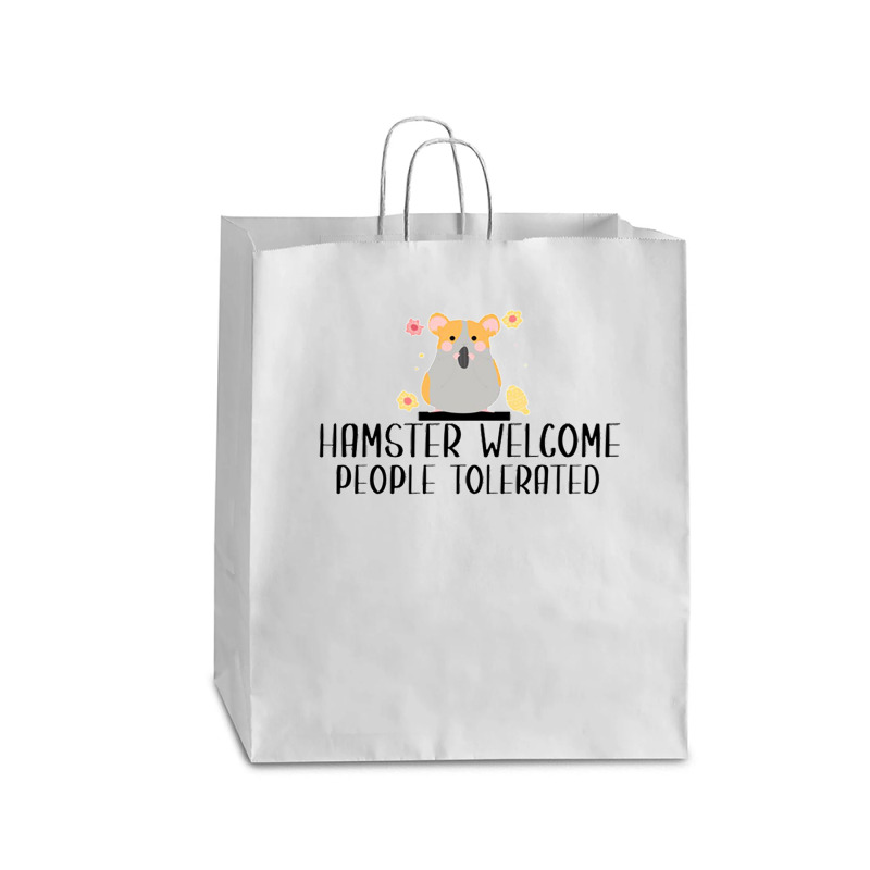 Hamster Welcom People Tolerated For Boyfriend Queen Paper Bag - 16 X 6 X 19 1/4 | Artistshot