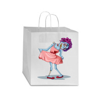 Female Zombie  Zombies Love Brains Star Paper Bag - 13 X 7 X 13 | Artistshot