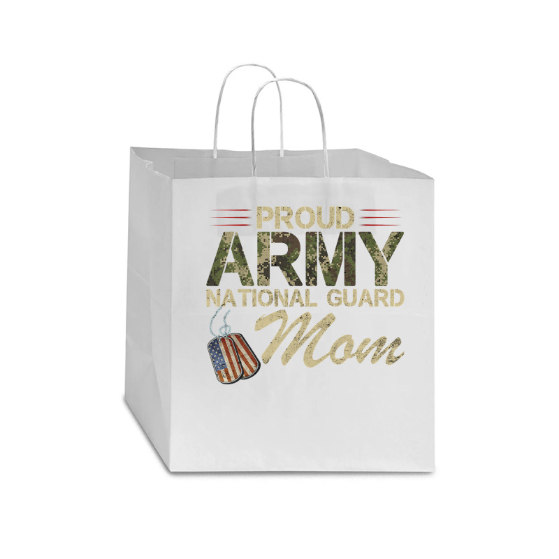 Proud Army National Guard Mom Mothers Day Star Paper Bag - 13 X 7 X 13 | Artistshot