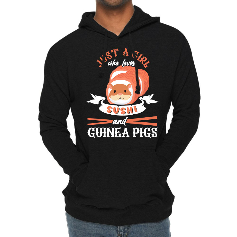 Guinea Pig T  Shirt Girl Who Loves Guinea Pigs Sushi Japan Rodent Fan Lightweight Hoodie | Artistshot