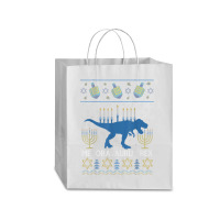 Menorasaurus Rex Funny Dinosaur Hanukkah Jewish Christmas Traveler Paper Bag -13 X 6 X 15 3/4 | Artistshot