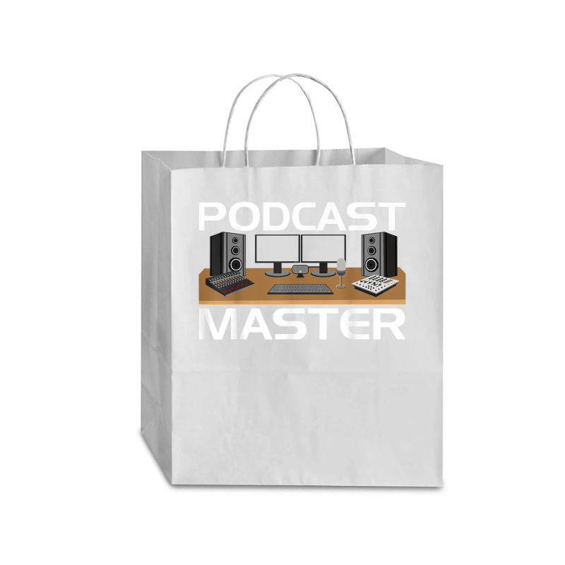 Podcast Show Equipment Usb Mixer App T Shirt For Podcasters Traveler Paper Bag -13 x 6 x 15 3/4 by cm-arts | Artistshot