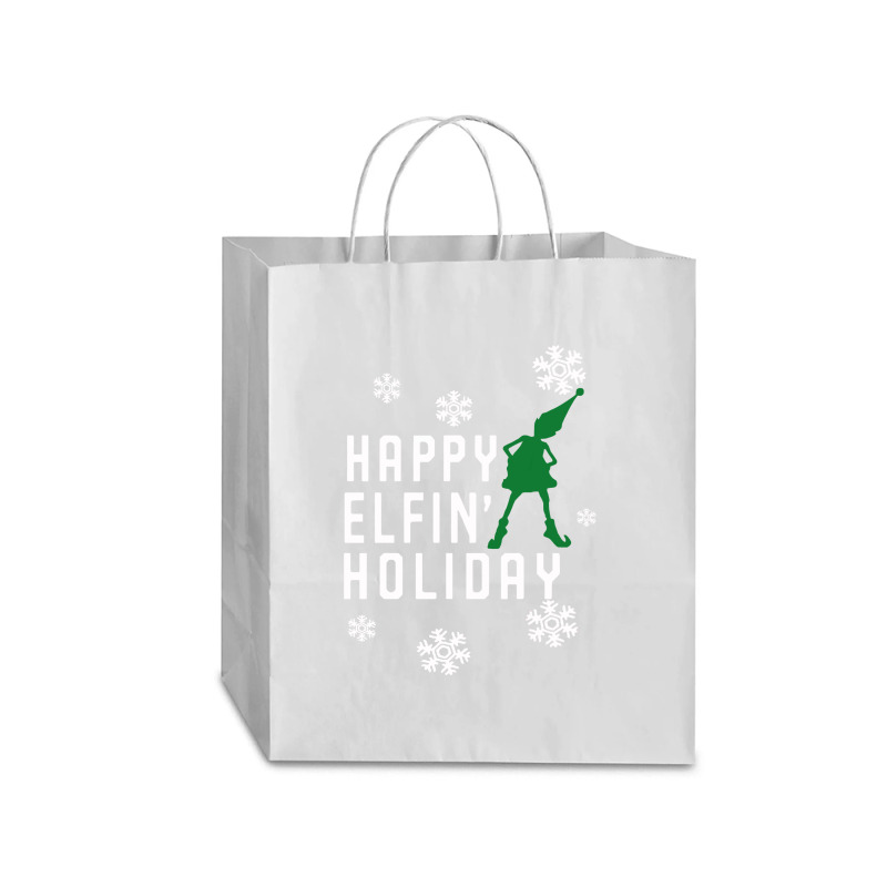 Happy Elfin Holiday [gemuk] Traveler Paper Bag -13 X 6 X 15 3/4 | Artistshot