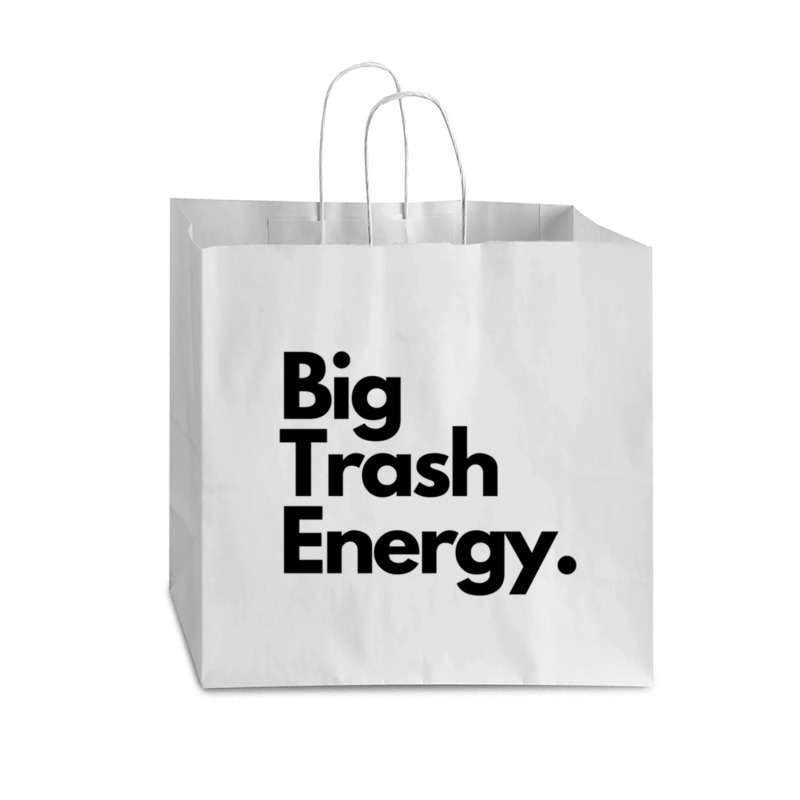 Big Trash Energy Vogue Paper Bag - 16 X 6 X 12 | Artistshot