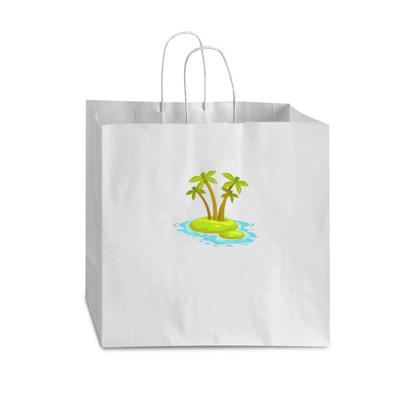 Mini Calm Island 1 Vogue Paper Bag - 16 x 6 x 12 by cm-arts | Artistshot