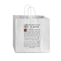 Holy Hand Grenade Script Holy Grail Vogue Paper Bag - 16 X 6 X 12 | Artistshot