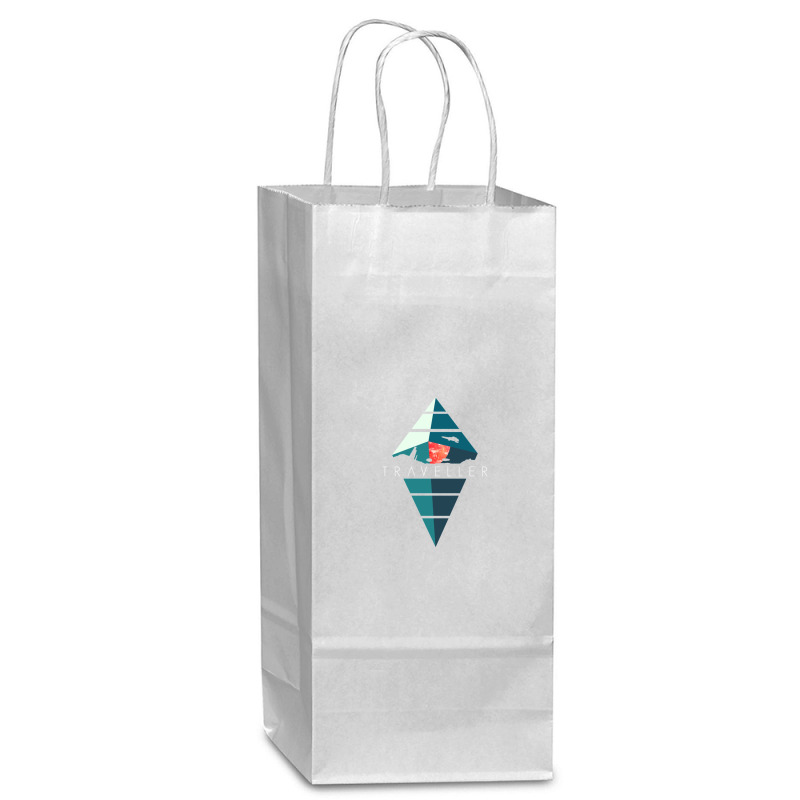 Traveller Wine Paper Bag - 5 1/2 X 3 1/4 X 13 | Artistshot