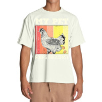 Chicken Cock My Pet Poops Breakfast Retro Eggs Farmer Chicken Lover 22 Urban Heavy T-shirt | Artistshot