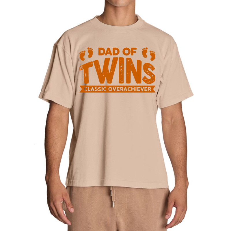 Dad Of Twins Classic Overachiever Urban Heavy T-shirt | Artistshot