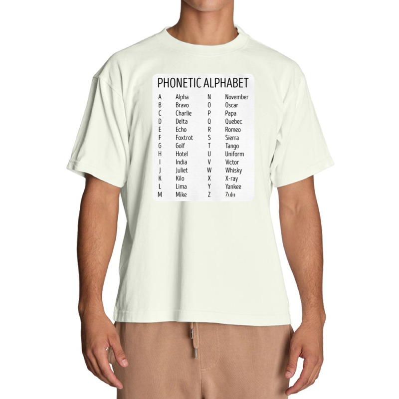 Air Traffic Controller Phonetic Urban Heavy T-shirt | Artistshot