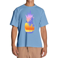 Beach Vibes T  Shirt Vintage Pineapple Sunset Surf Aloha Beach T  Shir Urban Heavy T-shirt | Artistshot