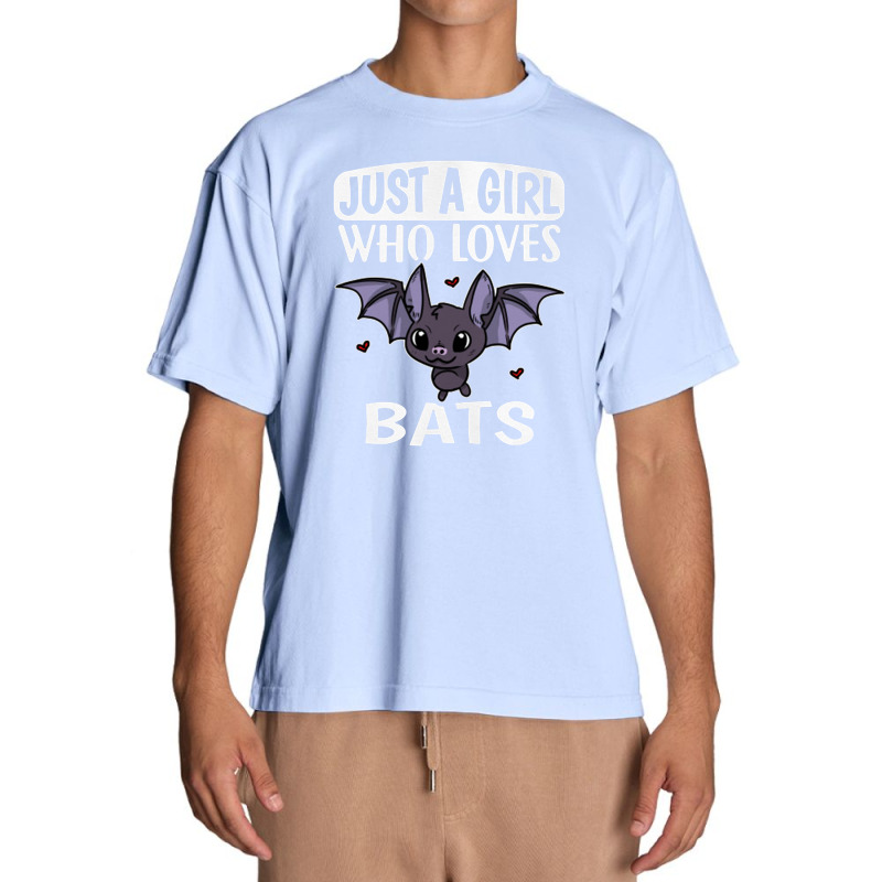 Just A Girl Who Loves Bats Cute Bat Costume   Bat Urban Heavy T-shirt by mrdjpancake | Artistshot