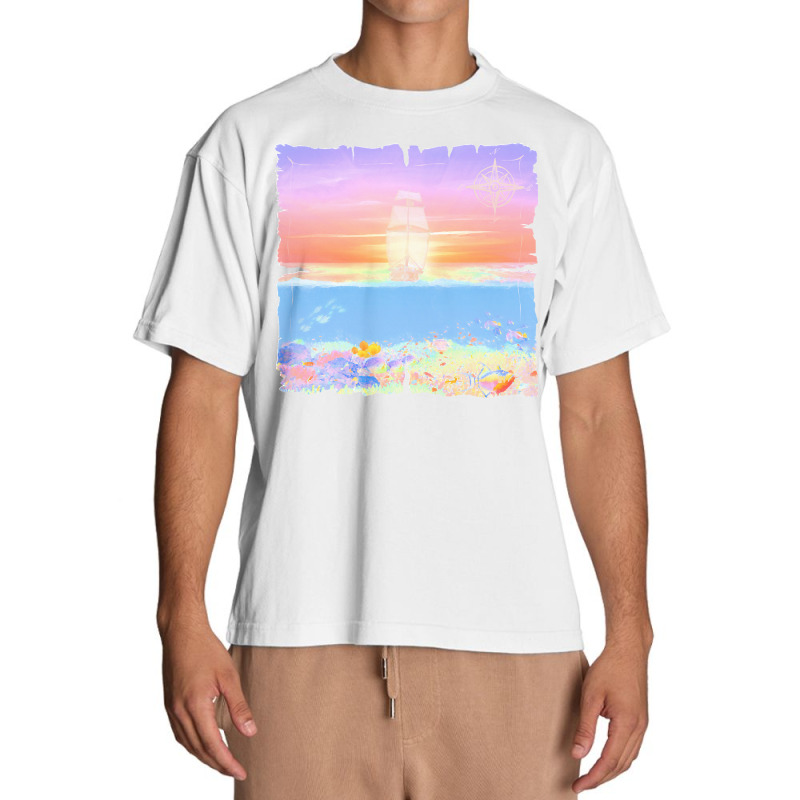 Sailing Ship T  Shirt Sunset Sail T  Shirt Urban Heavy T-shirt | Artistshot