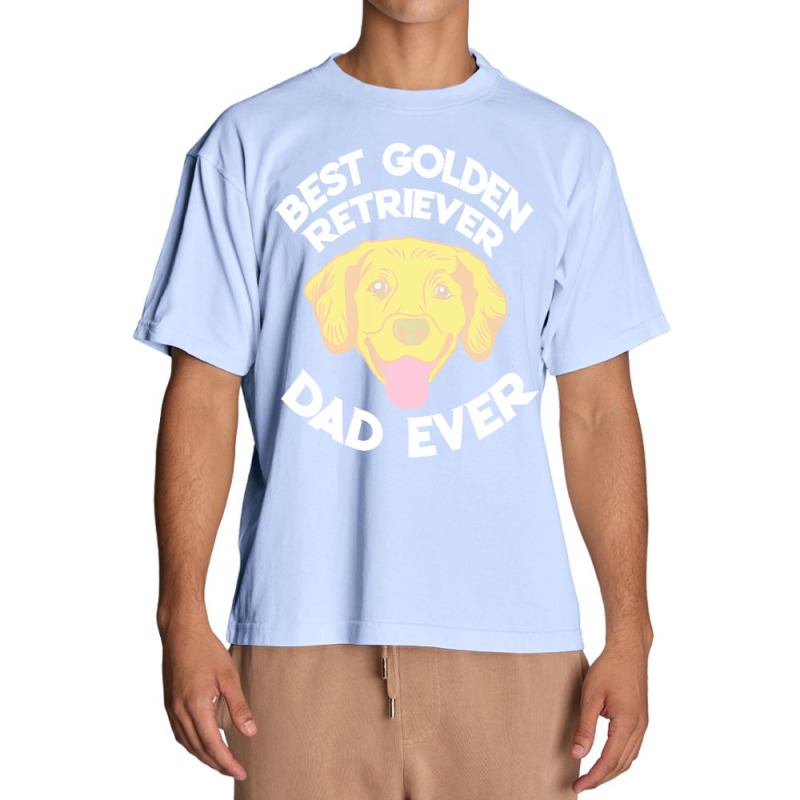 Best Golden Retriever Dad Ever T  Shirt Best Golden Retriever Dad Ever Urban Heavy T-shirt | Artistshot