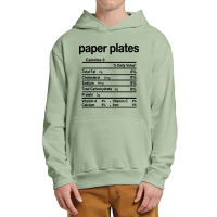 Paper Plates Nutrition Facts Funny Thanksgiving Christmas Urban Pullover Hoodie | Artistshot