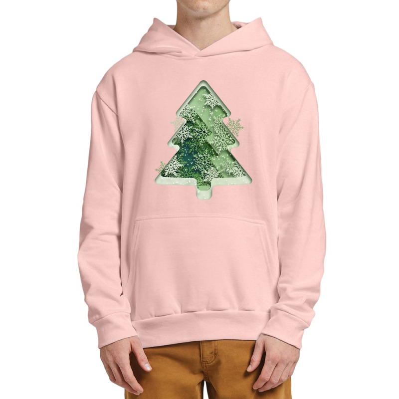 Green Snowflake Decoration Christmas Tree Urban Pullover Hoodie | Artistshot