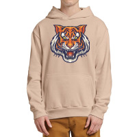 Angry Tiger Vector Urban Pullover Hoodie | Artistshot