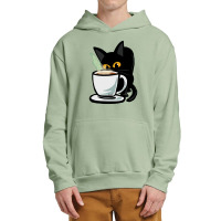 Coffee Cat Urban Pullover Hoodie | Artistshot