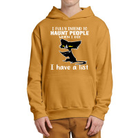 Cat I Fully Intend To Haunt People When I Die Urban Pullover Hoodie | Artistshot