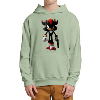 Black Hedgehog Holding A Gun Urban Pullover Hoodie | Artistshot