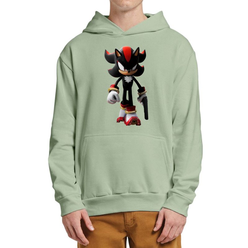 Black Hedgehog Holding A Gun Urban Pullover Hoodie | Artistshot