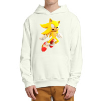 Yellow Hedgehog Jumps Aside Urban Pullover Hoodie | Artistshot