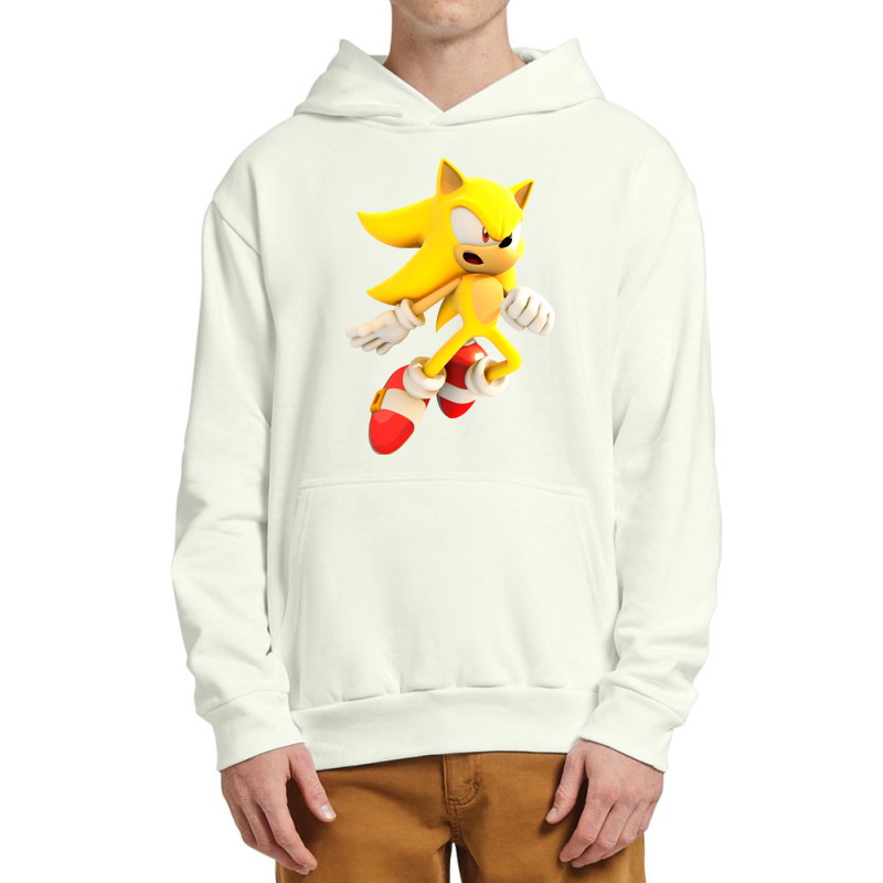 Yellow Hedgehog Jumps Aside Urban Pullover Hoodie | Artistshot