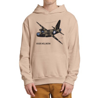 Wellington British Ww2 Bomber Plane Art Urban Pullover Hoodie | Artistshot