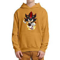 Black Super Hedgehog Running Forward Urban Pullover Hoodie | Artistshot