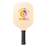 Vintage Daisy Bulldog America Independence Day Gift For All American Pickleball Paddle | Artistshot