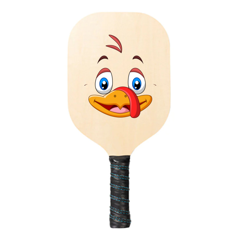 Silly Turkey Face Thanksgiving Pickleball Paddle | Artistshot