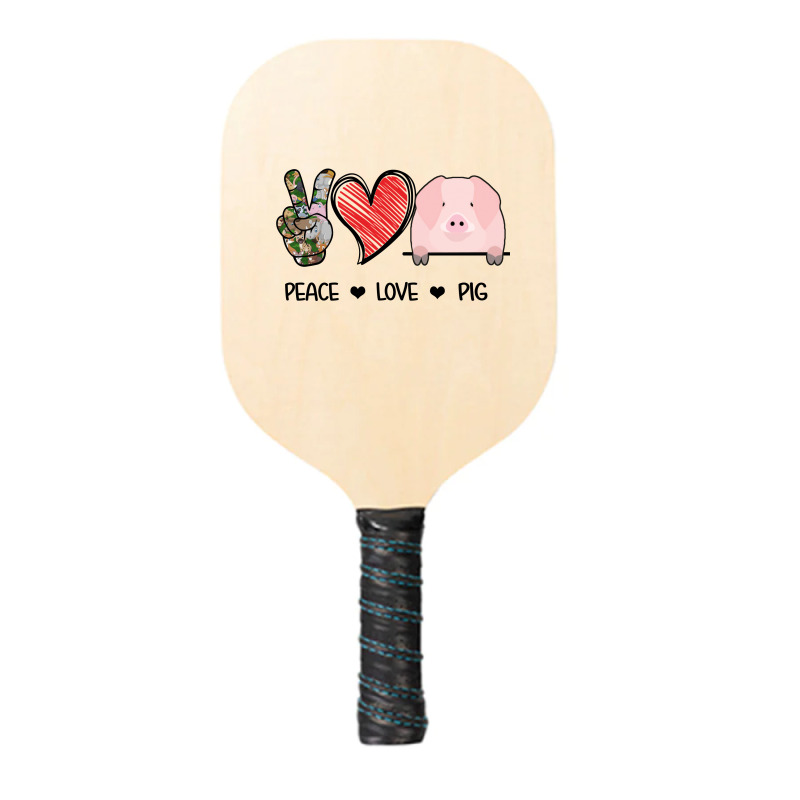 Peace Love Pig Pickleball Paddle | Artistshot