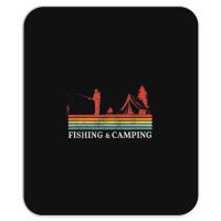 Fisherman Gear Campfire Fish Camping And Fishing Mousepad | Artistshot