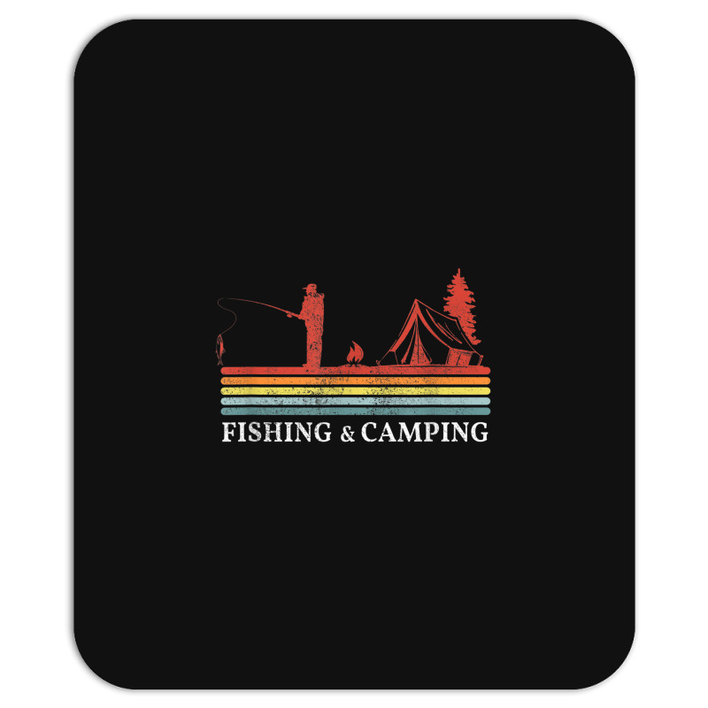 Fisherman Gear Campfire Fish Camping And Fishing Mousepad | Artistshot