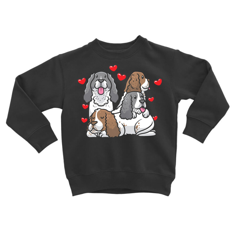 English Springer Spaniel T  Shirt English Springer Spaniel Dog Heart M Toddler Sweatshirt | Artistshot