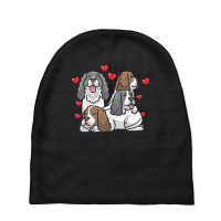 English Springer Spaniel T  Shirt English Springer Spaniel Dog Heart M Baby Beanies | Artistshot