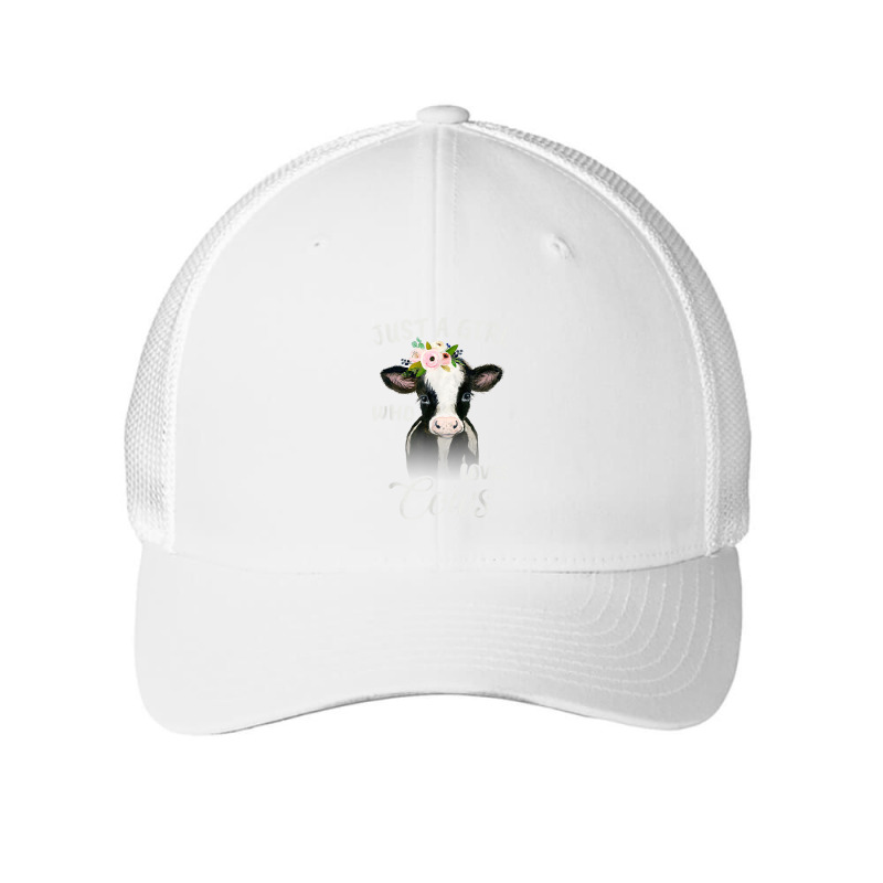 Funny Gift Watercolor Just A Girl Who Loves Cows Mesh cap by MadisonDesign | Artistshot