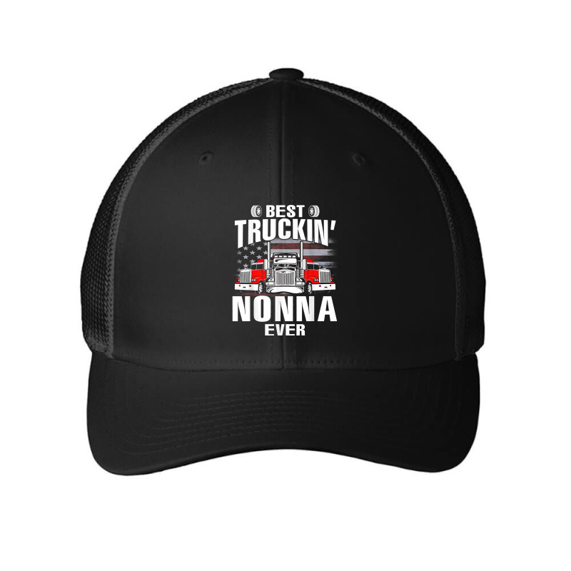 Best Truckin' Nonna Ever Usa Flag Father's Day T Shirt Mesh cap by riogasehzilahiy | Artistshot