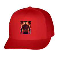 Vintage Retro Power Man For Mens Womens Trucker Cap | Artistshot