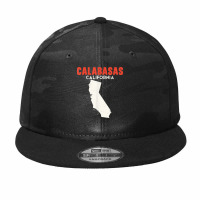 Calabasas California Usa State America Travel Californian T Shirt Camo Snapback | Artistshot