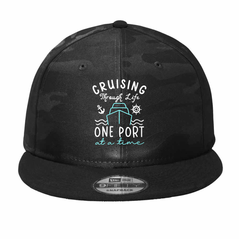 Womens Cruising Through Life One Port At A Time Cruise Squad My Favori Camo Snapback by Brynlee-Everett | Artistshot