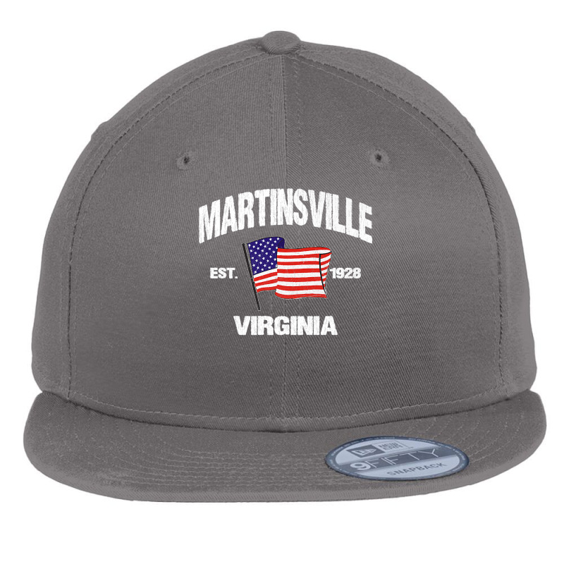 Martinsville Virginia Va Usa Stars & Stripes Vintage Style Premium Flat Bill Snapback Cap | Artistshot