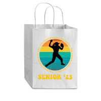 Softball Senior 2023 Senior Night Gifts High School Long Sleeve T Shir Cub Paper Bag - 8 X 4 1/2 X 10 1/4 | Artistshot