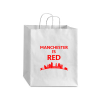 Manchester Is Red United Debie Paper Bag - 10 X 5 X 13 | Artistshot