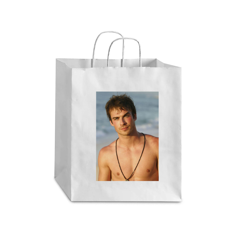 Ian Somerhalder Shirtless Debie Paper Bag - 10 X 5 X 13 | Artistshot